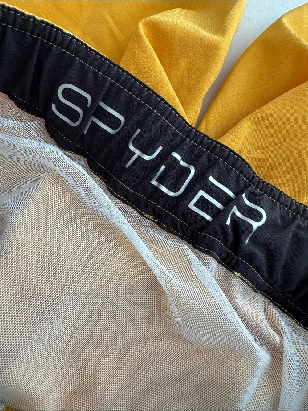 SPYDER | Men’s Board Shorts / Swim Trunks | Size Medium | NWT | Mustard Yellow